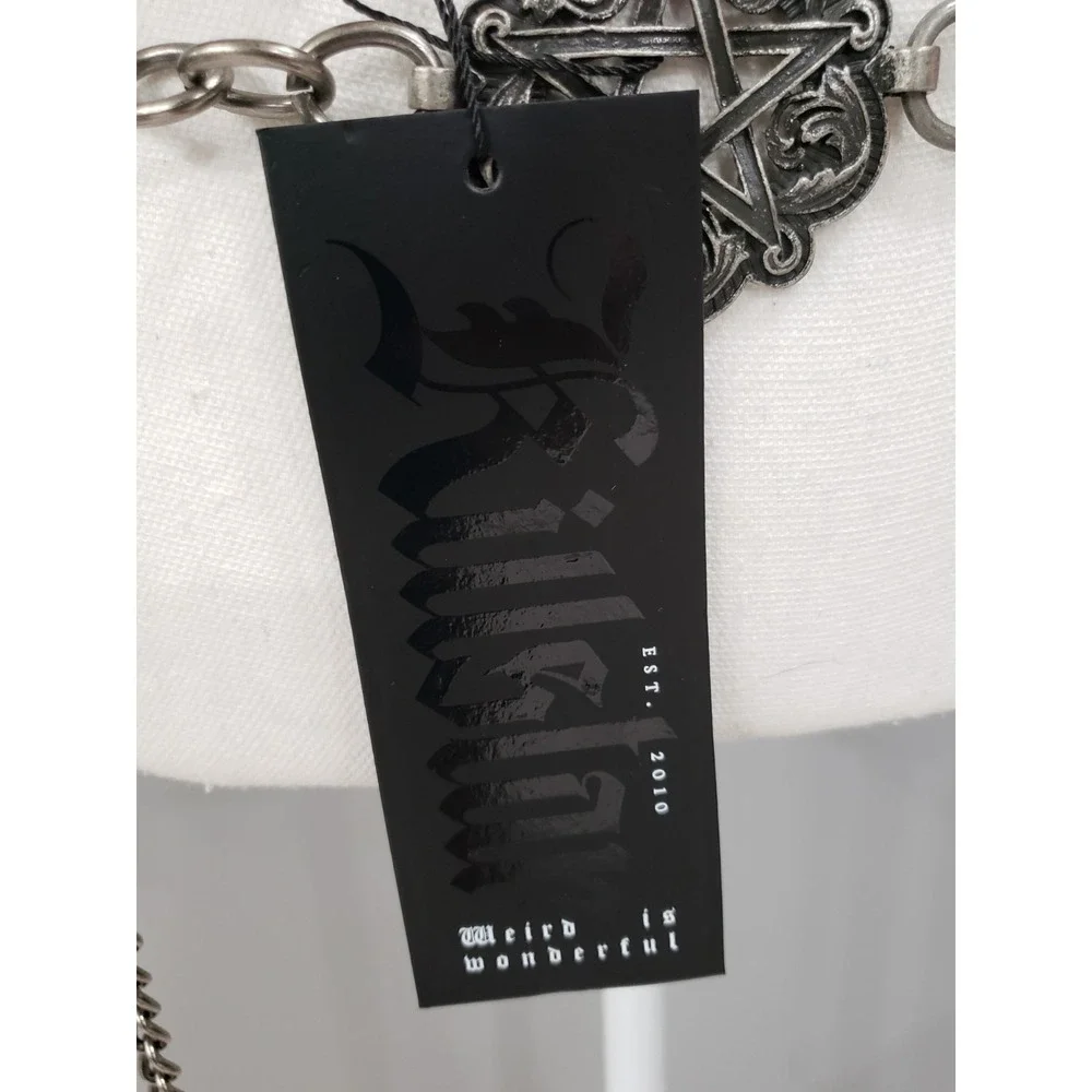 Killstar Mystic Maven Silver Concho Pentagram Chain WITCH OCCULT PAGAN Y2K